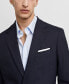 Men's Slim-Fit Herringbone Wool Suit Jacket