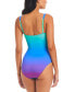 Women's Heat Of The Moment Shirred Bandeau One-Piece Swimsuit