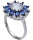 ფოტო #3 პროდუქტის Cubic Zirconia Starflower Ring in Sterling Silver