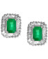 Фото #1 товара Серьги EFFY Collection Brasilica Emerald Diamond