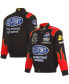 Фото #1 товара Men's Black/Red Jeff Gordon DuPont Twill Driver Uniform Full-Snap Jacket