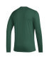 Фото #2 товара Men's Green Miami Hurricanes Practice Basketball Pregame AEROREADY Long Sleeve T-shirt