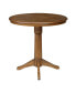 36" Round Top Pedestal Table with 12" Leaf