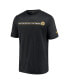 Фото #2 товара Men's Black Distressed Boston Bruins Authentic Pro Centennial Banner T-shirt