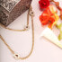 Elegant gold-plated necklace with hearts Incontri SAUQ03