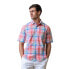ფოტო #1 პროდუქტის Mens' Organic Cotton Short Sleeve Poplin Button Down Shirt
