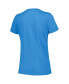 Фото #2 товара Women's Light Blue Distressed Ross Chastain Key Move V-Neck T-shirt