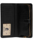 Smooth Skinny Snap-Tab Closure Leather Wallet