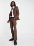 Twisted Tailor buscot suit trousers in chestnut brown