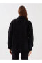 Фото #5 товара Kendinden Desenli Uzun Kollu Oversize Kadın Gömlek Ceket