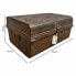 Decorative suitcase Alexandra House Living Brown Iron Traditional style 43 x 29 x 66 cm