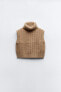 Фото #2 товара Укороченный свитер из рельефного трикотажа ZARA
