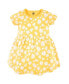 ფოტო #4 პროდუქტის Baby Girls Cotton Short-Sleeve Dresses 2pk, Yellow Daisy