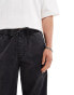 Jack & Jones loose fit trouser in washed black