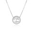 Popular silver necklace Tree of Life AGS1560/47 silver, clear - фото #1