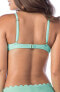 Фото #2 товара La Blanca 182610 Island Goddess Scallop Edge Mint Bikini Swimsuit Top sz. 8