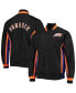 Фото #1 товара Men's Phoenix Suns Black Hardwood Classics 75th Anniversary Authentic Warmup Full-Snap Jacket