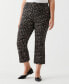 ფოტო #1 პროდუქტის Plus Size Printed Crop Bootcut Pant with Belt