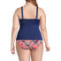 Фото #7 товара Plus Size V-Neck Wrap Wireless Tankini Swimsuit Top