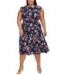 Фото #4 товара Plus Size Printed Midi Dress