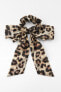 ANIMAL PRINT HAIR TIE WITH BOW