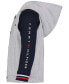 Фото #3 товара Костюм для малышей Tommy Hilfiger Комплект: футболка с коротким рукавом, худи с застежкой на кнопки и джоггеры, 3 шт.