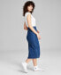 ფოტო #3 პროდუქტის Women's High-Waist Denim Midi Skirt, Created for Macy's