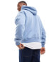 Hollister boxy fit hoodie in faded blue