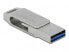 Delock 54075 - 64 GB - USB Type-A / USB Type-C - 3.2 Gen 1 (3.1 Gen 1) - 100 MB/s - Swivel - Silver