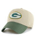 Men's Khaki, Green Green Bay Packers Ashford Clean Up Adjustable Hat