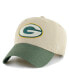 ფოტო #3 პროდუქტის Men's Khaki, Green Green Bay Packers Ashford Clean Up Adjustable Hat