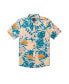 Фото #1 товара Men's Leaf Pit Floral Short Sleeve Shirt