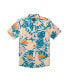 ფოტო #1 პროდუქტის Men's Leaf Pit Floral Short Sleeve Shirt