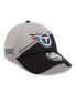 Фото #1 товара Men's Gray, Black Tennessee Titans 2023 Sideline 9FORTY Adjustable Hat
