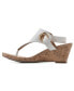 Фото #6 товара Women's Aida Thong Wedge Sandals