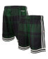 Фото #1 товара Men's x Uninterrupted Kelly Green, Black Boston Celtics Hardwood Classics Swingman Shorts