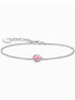 Фото #1 товара Thomas Sabo A2159-051-9-L19V Silver bracelet w. pink cubic zirconia drop