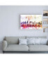 Фото #3 товара Philippe Hugonnard NYC Watercolor Collection - Manhattan View II Canvas Art - 36.5" x 48"