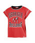 ფოტო #3 პროდუქტის Women's Red Georgia Bulldogs Sound Up Maya Cutoff T-shirt