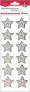 Фото #1 товара Хобби и творчество Titanum Наклейки пленочные звездочки белые 40мм 12 шт