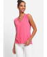 ფოტო #1 პროდუქტის Viscose Blend Sleeveless Solid Shell