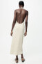 Фото #6 товара Платье из рельефной ткани со стразами ZARA
