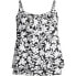 Women's DDD-Cup Blouson Tummy Hiding Tankini Swimsuit Top Adjustable Straps