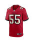 Men's Derrick Brooks Red Tampa Bay Buccaneers Retired Player Game Jersey