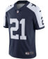 Фото #3 товара Men's Ezekiel Elliott Navy Dallas Cowboys Alternate Vapor Limited Jersey