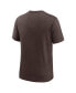 Фото #4 товара Men's Heather Brown San Diego Padres Authentic Collection Early Work Tri-Blend Performance T-shirt
