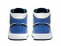 Фото #5 товара Кроссовки женские Nike Air Jordan 1 Mid Signal Blue (Синий, Черно-белый)