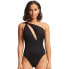 Фото #1 товара Seafolly 293370 Women's One Piece Swimsuit, Eco Collective Black, Size 12