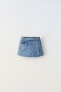 Фото #1 товара Джинсовая юбка-шорты ZARA