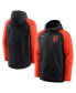 Фото #1 товара Men's Black, Orange San Francisco Giants Authentic Collection Full-Zip Hoodie Performance Jacket
